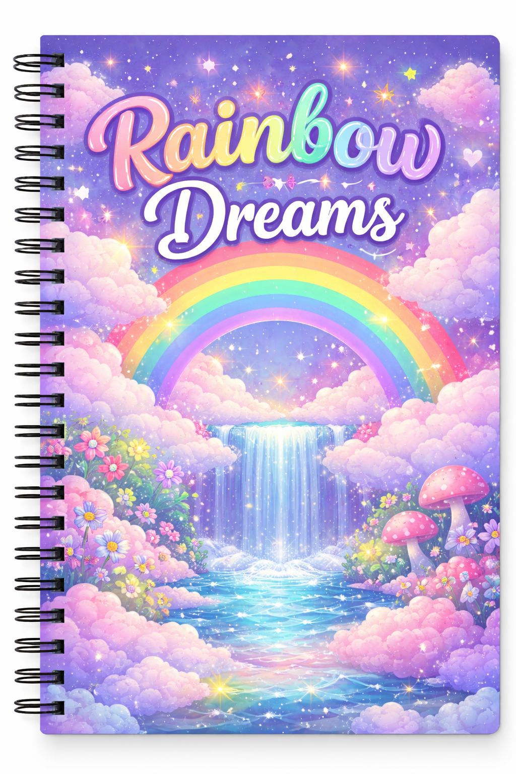 rainbow dreams spiral notebook