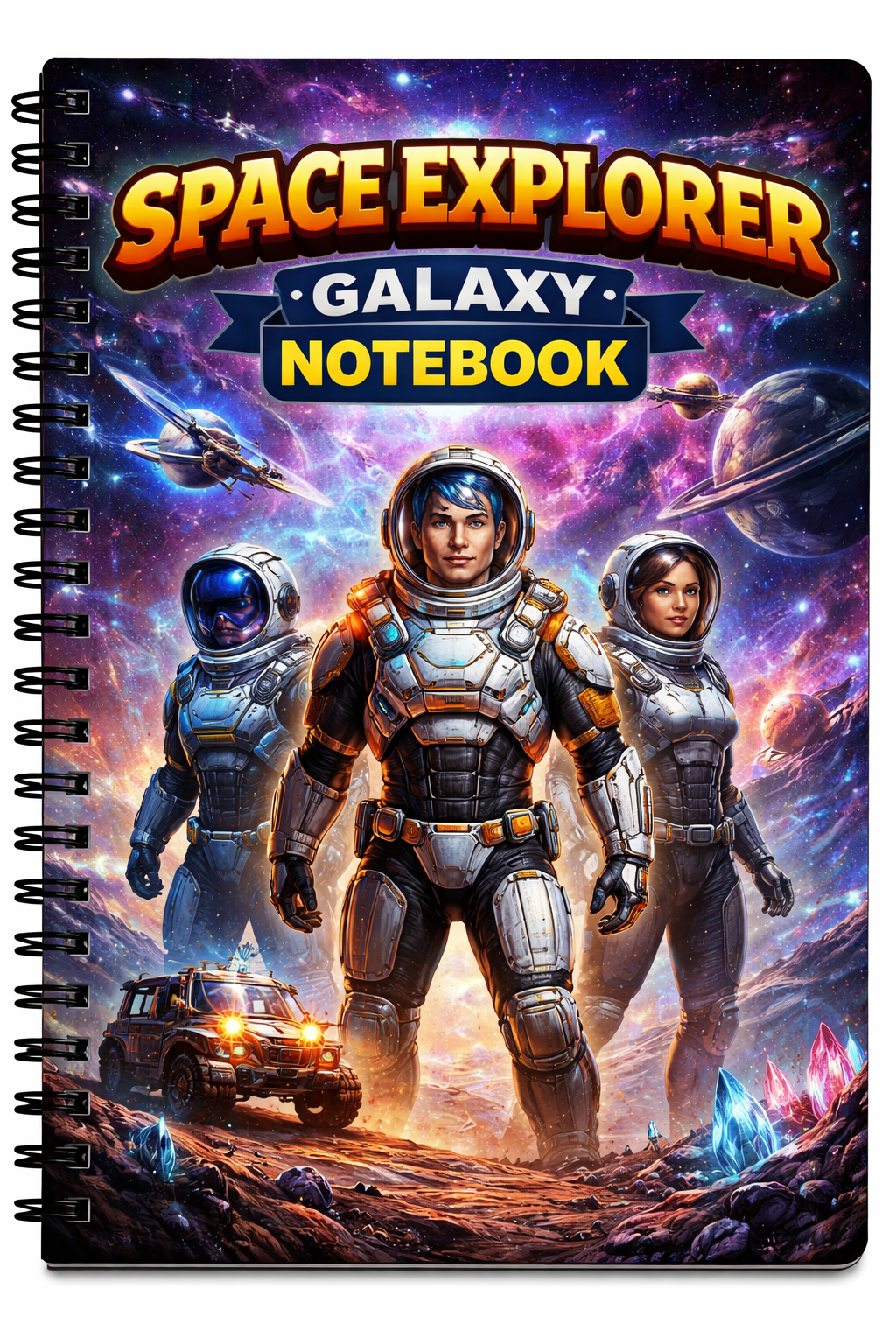 space explorer galaxy notebook